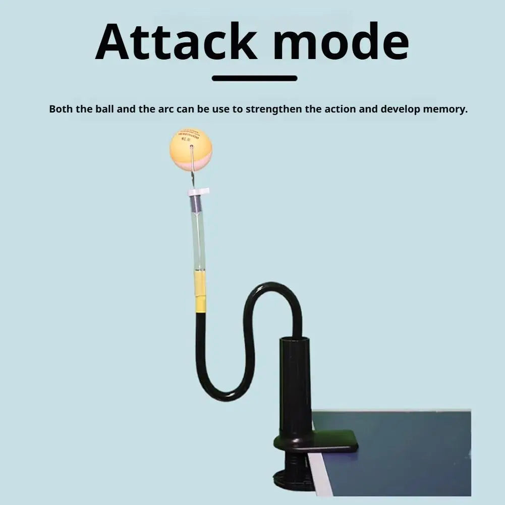 Equipamento profissional de treinamento de tênis de mesa, robô fixo de treinamento de pingue-pongue com braçadeira de mesa, dispositivo de servir para treinamento