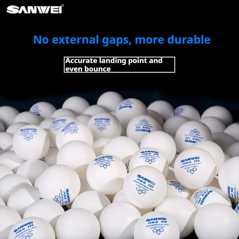 SANWEI TR 3 estrelas bolas de tênis de mesa 40 + ABS novo material com costura durável profissional bolas de pingue-pongue para treinamento 50/100 peças