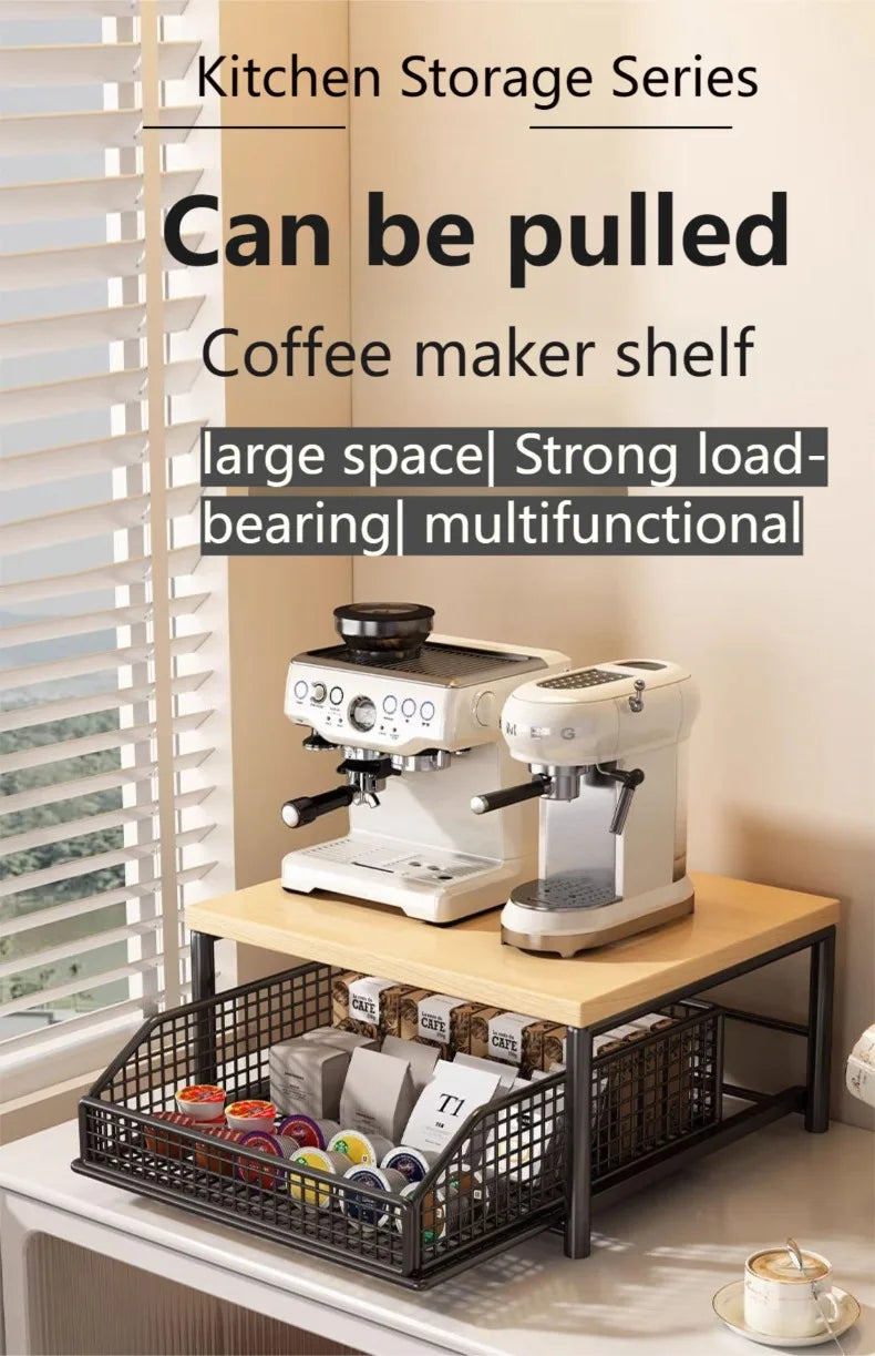 Organizador de prateleira de microondas de cozinha moderna-estante de armazenamento de bancada que economiza espaço para eletrodomésticos rack de armazenamento para design elegante