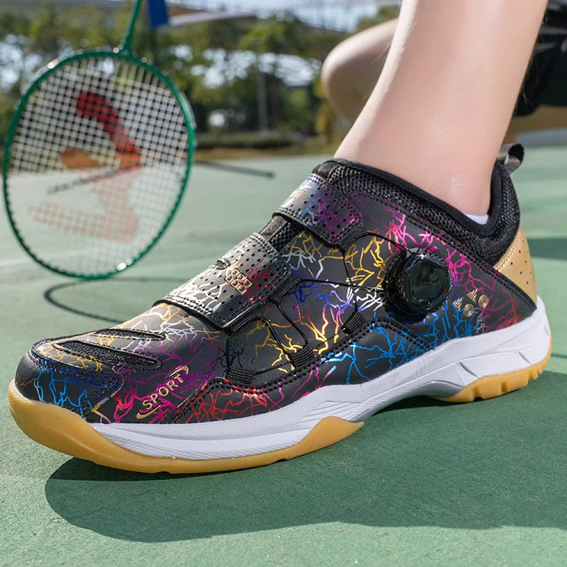 Sapatos de tênis de mesa dos homens sapatos esportivos ao ar livre treinamento anti deslizamento badminton sapatos casuais feminino profissional campo chuteiras tamanho 35-45