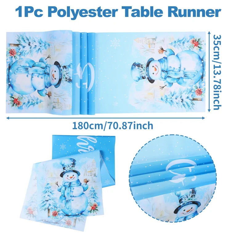 Corredor de mesa de natal decoração de feliz natal para decoração de festa de natal 2025 Navidad Notal Noel ornamento feliz ano novo 2026