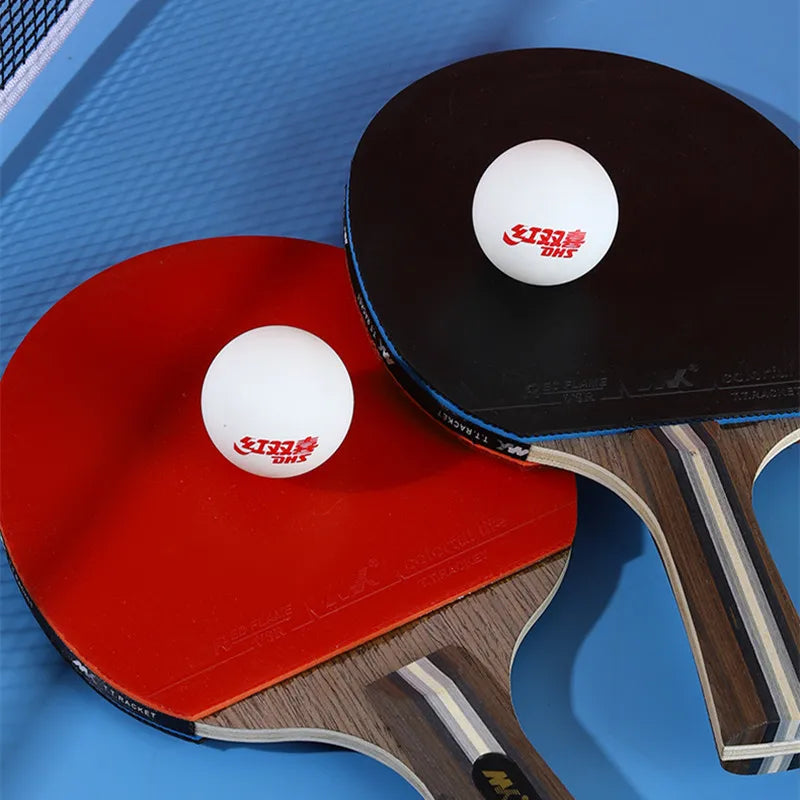 Tênis de mesa de treinamento CD40P DHS feito de novo material ABS, é altamente elástico e durável para treinamento