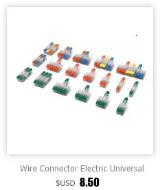 Conector de fio 222-412 blocos terminais de emenda de 2 pinos led iluminação de tira conectores rápidos elétricos mini conector de trilho condutor
