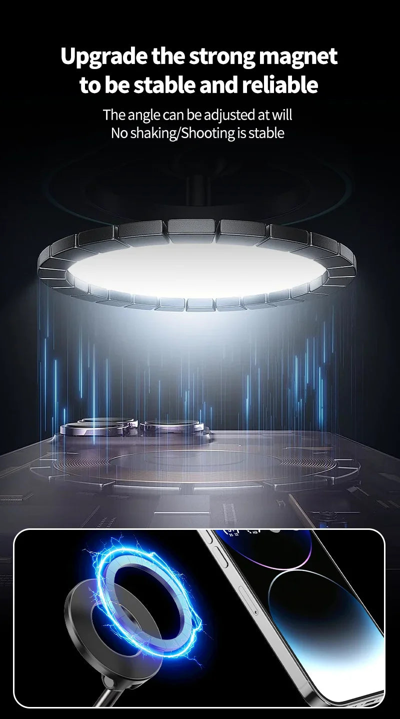 Xiaomi vácuo magnético suporte de carro multi-ângulos ajuste forte ímã sucção design dobrável suporte do telefone suporte de navegação