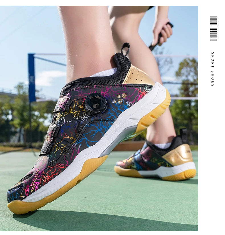 Sapatos de tênis de mesa dos homens sapatos esportivos ao ar livre treinamento anti deslizamento badminton sapatos casuais feminino profissional campo chuteiras tamanho 35-45