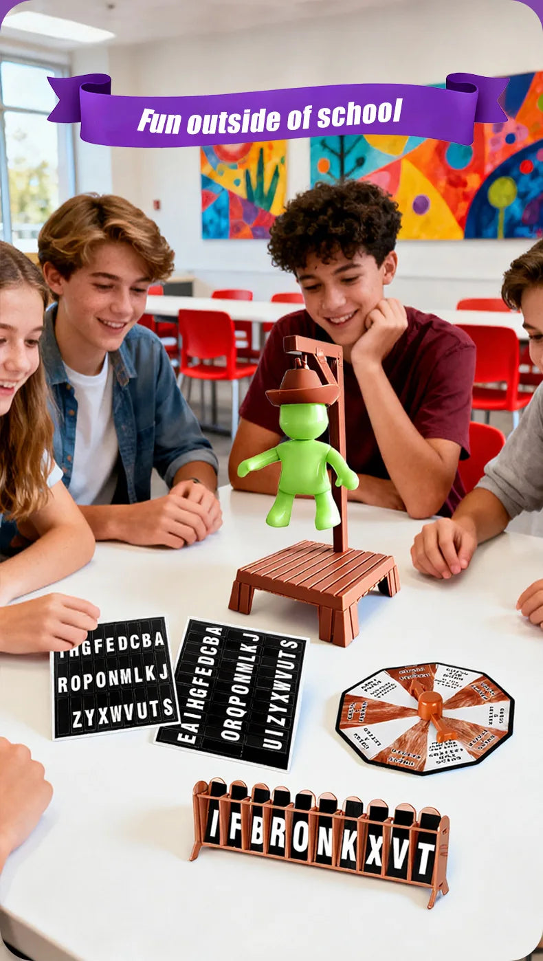 Novo pendurado magnético jogo de palavra misteriosa cabide magnético mistério família reunião jogo brinquedo natal