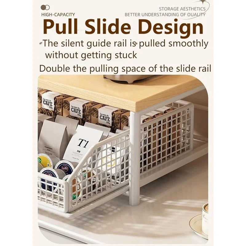 Organizador de prateleira de microondas de cozinha moderna-estante de armazenamento de bancada que economiza espaço para eletrodomésticos rack de armazenamento para design elegante