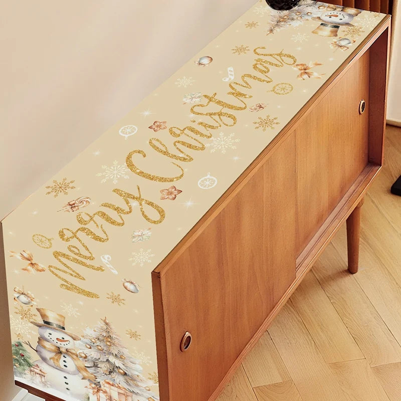 Corredor de mesa de natal decoração de feliz natal para decoração de festa de natal 2025 Navidad Notal Noel ornamento feliz ano novo 2026