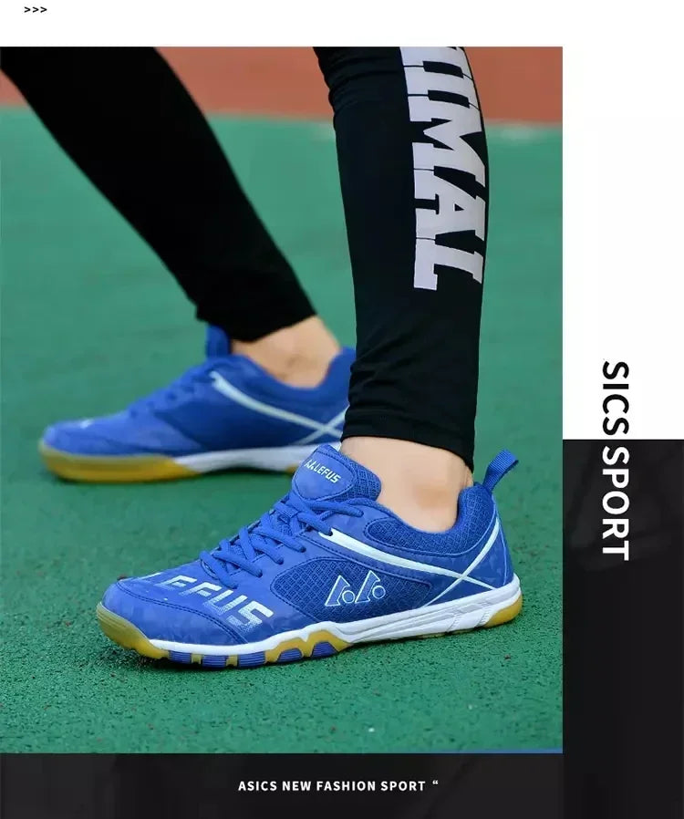 Tênis de mesa resistente ao desgaste sapato esportivo das mulheres dos homens antiderrapante respirável treinamento de esportes ao ar livre tênis de mesa