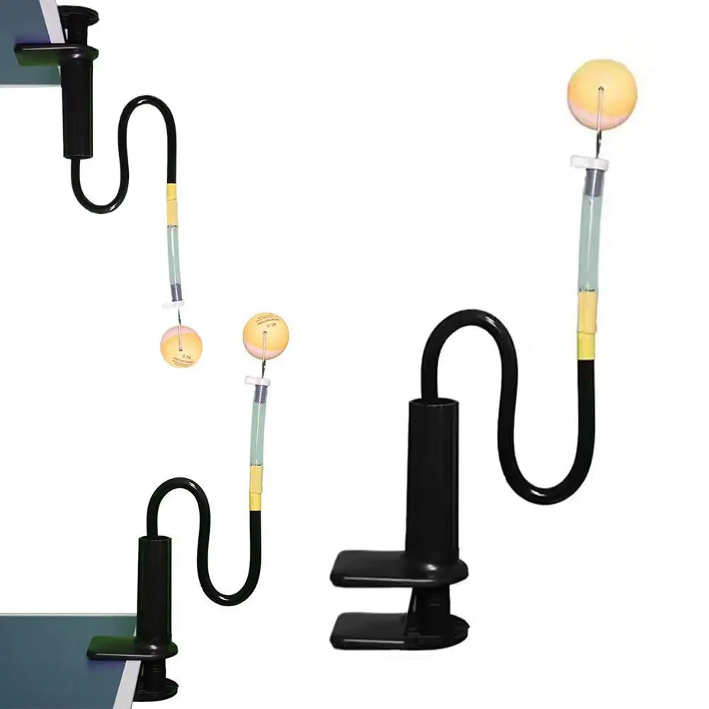 Equipamento profissional de treinamento de tênis de mesa, robô fixo de treinamento de pingue-pongue com braçadeira de mesa, dispositivo de servir para treinamento