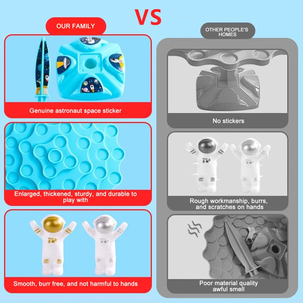 Spaceman Balance Tree Toy Set para crianças, jogo de equilíbrio infantil, presentes de balanceamento, jogos de interação pai-filho