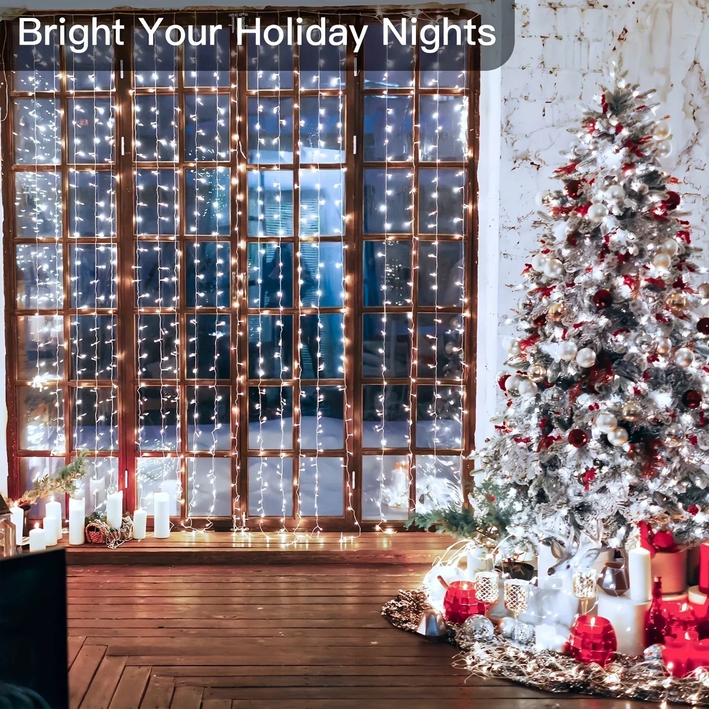 Controle remoto usb luzes de fadas 3 4 6 metros led cortina luzes da corda para o natal casa decoração do quarto festa festiva