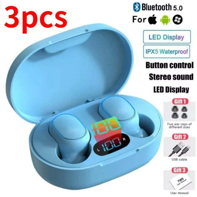 E7s tws fones de ouvido sem fio bluetooth controle esporte fone à prova dwaterproof água microfone música trabalho em todos os smartphones