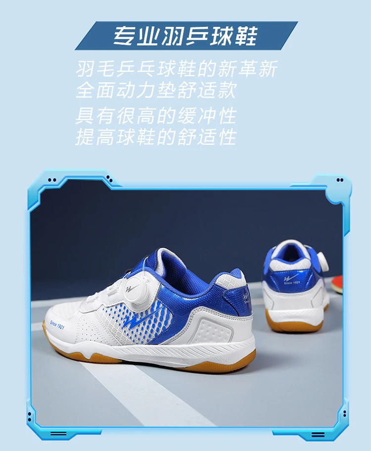 Tênis de mesa profissional tênis de mesa respirável sapatos de tênis de laço rápido calçado de treinamento confortável
