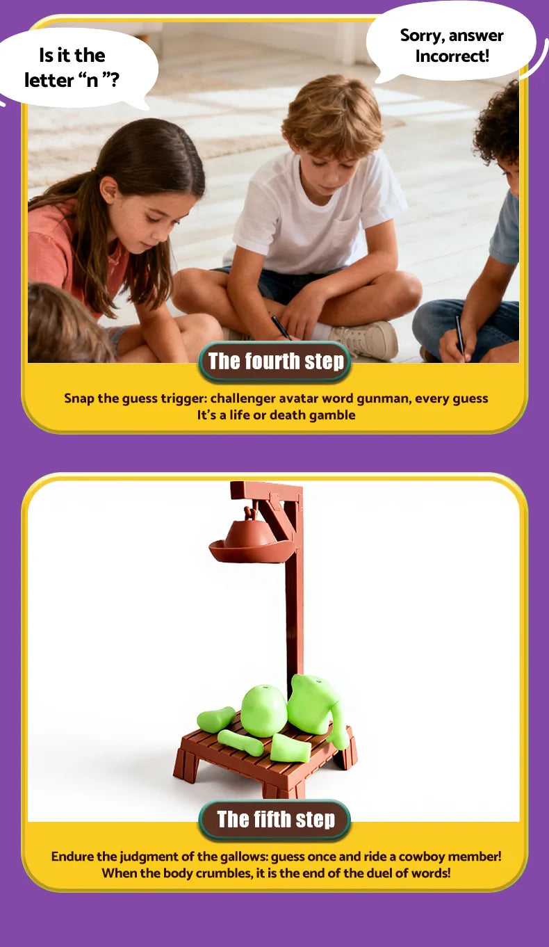 Novo pendurado magnético jogo de palavra misteriosa cabide magnético mistério família reunião jogo brinquedo natal