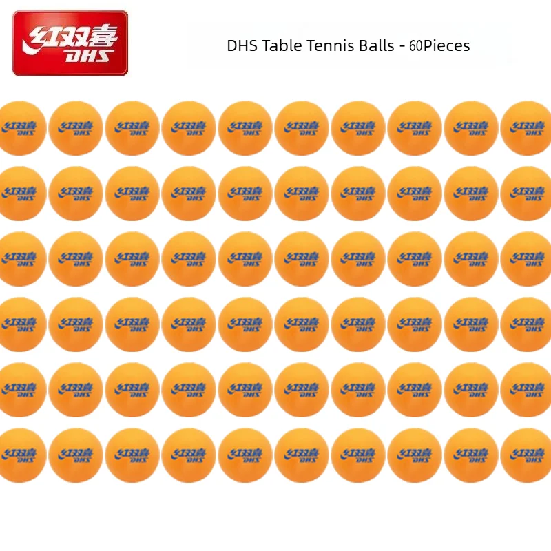 Tênis de mesa de treinamento CD40P DHS feito de novo material ABS, é altamente elástico e durável para treinamento
