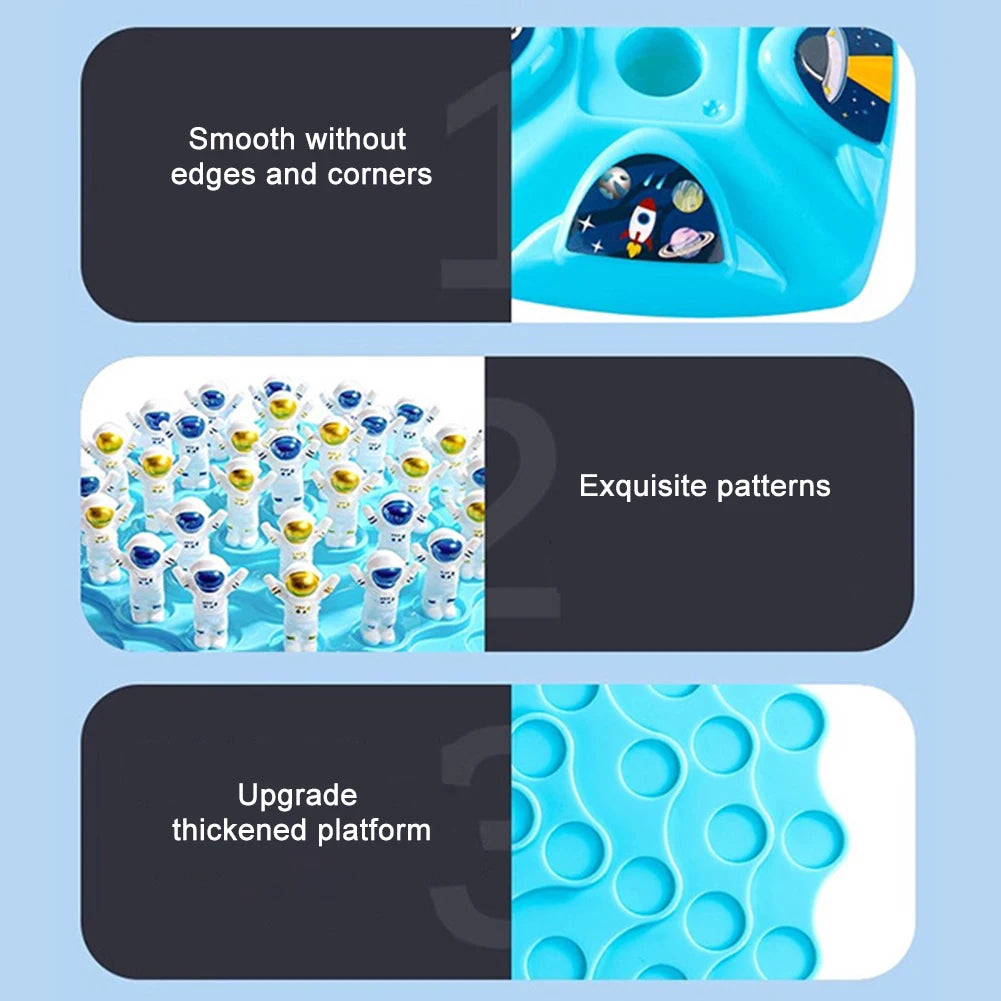 Spaceman Balance Tree Toy Set para crianças, jogo de equilíbrio infantil, presentes de balanceamento, jogos de interação pai-filho