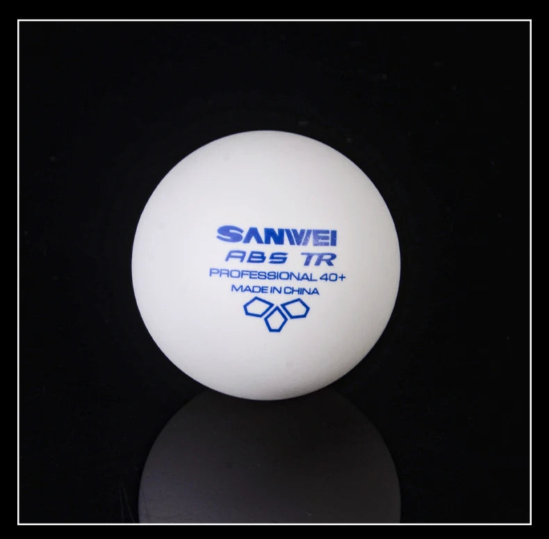 50/100 pçs sanwei 3 estrelas bolas de tênis de mesa abs novo material costurado bolas de ping pong 40 + profissional bola de ping pong treinamento do clube