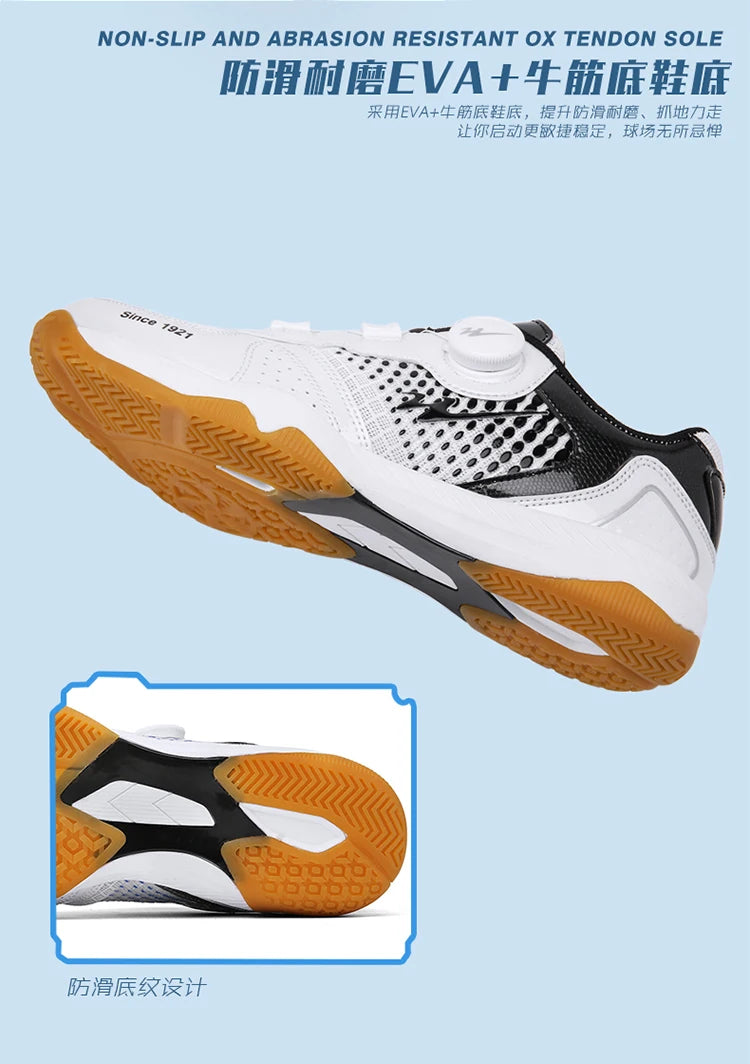 Tênis de mesa profissional tênis de mesa respirável sapatos de tênis de laço rápido calçado de treinamento confortável