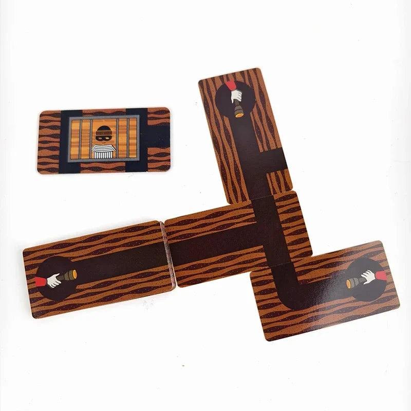 Bandido bandida família jogo de mesa 1-4 jogadores jogo de cartas de estratégia para diversão de festa com explicação em inglês chinês