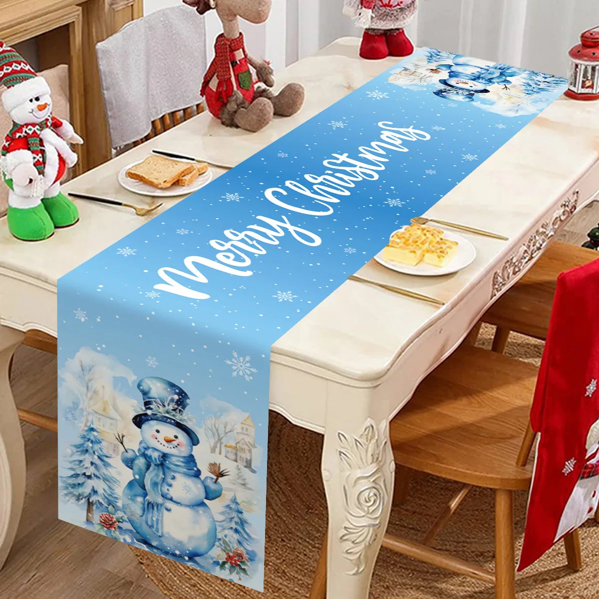 Corredor de mesa de natal decoração de feliz natal para decoração de festa de natal 2025 Navidad Notal Noel ornamento feliz ano novo 2026
