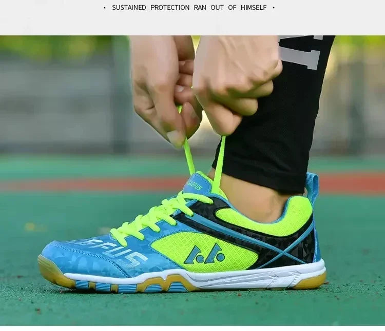 Tênis de mesa resistente ao desgaste sapato esportivo das mulheres dos homens antiderrapante respirável treinamento de esportes ao ar livre tênis de mesa