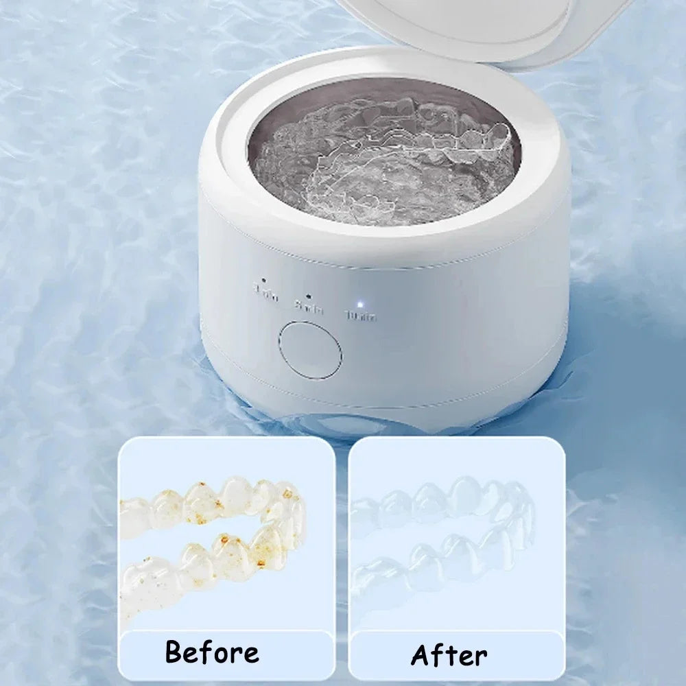 Xiaomi máquina de limpeza ultrassônica óculos máquina de lavar aparelho doméstico relógios jóias três velocidade cronometragem máquina limpeza