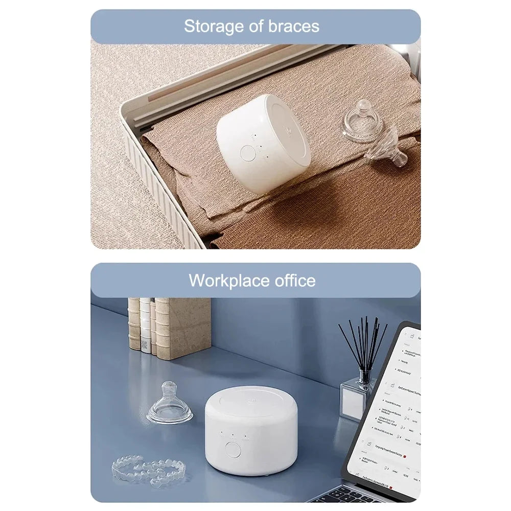 Xiaomi máquina de limpeza ultrassônica óculos máquina de lavar aparelho doméstico relógios jóias três velocidade cronometragem máquina limpeza