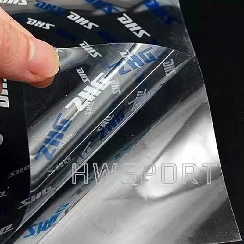 Película protetora de borracha para tênis de mesa DHS 2 peças para acessórios de pingue-pongue de borracha não pegajosa