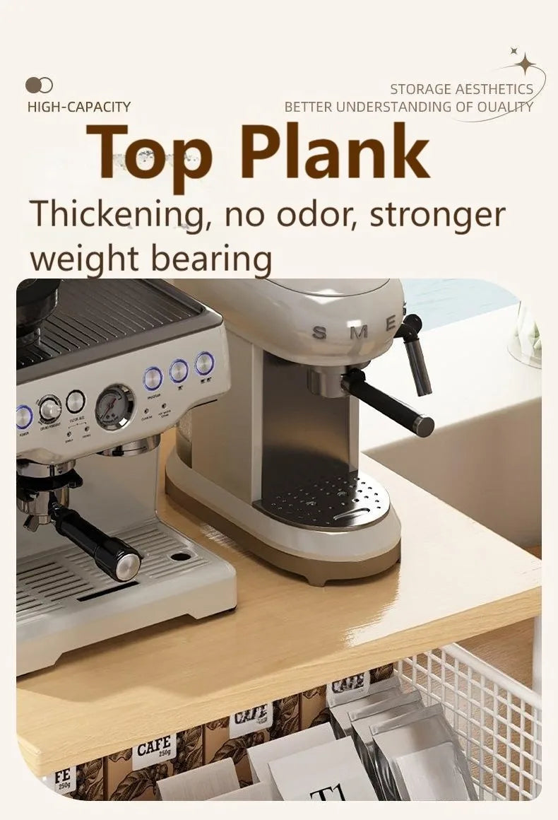 Organizador de prateleira de microondas de cozinha moderna-estante de armazenamento de bancada que economiza espaço para eletrodomésticos rack de armazenamento para design elegante