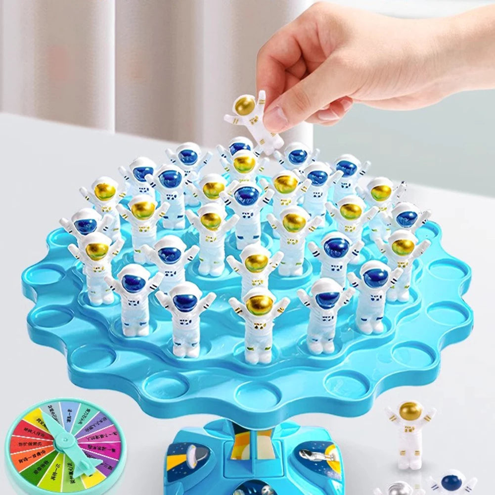 Spaceman Balance Tree Toy Set para crianças, jogo de equilíbrio infantil, presentes de balanceamento, jogos de interação pai-filho