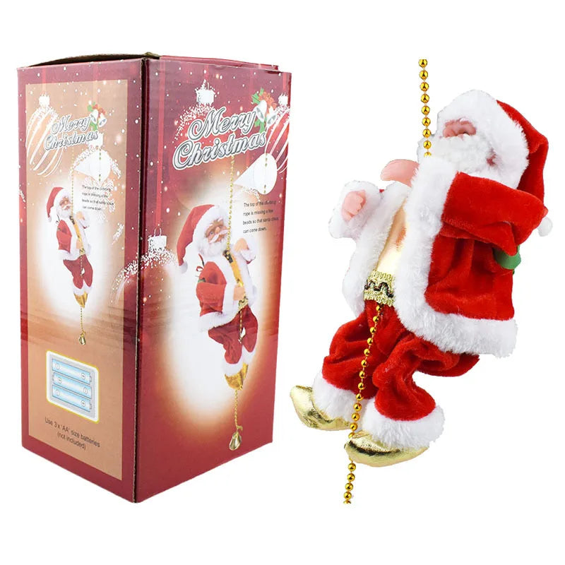 1 peça de contas de escalada, corda de escalada, boneca de papai noel, decorações de natal, enfeites, suprimentos para eventos e festas, presentes