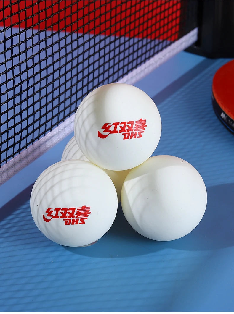 Tênis de mesa de treinamento CD40P DHS feito de novo material ABS, é altamente elástico e durável para treinamento