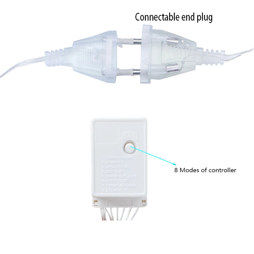 3.5m estrela cortina led string luzes de fadas 138 leds luzes de natal para casa quarto janela festa ao ar livre decoração do feriado